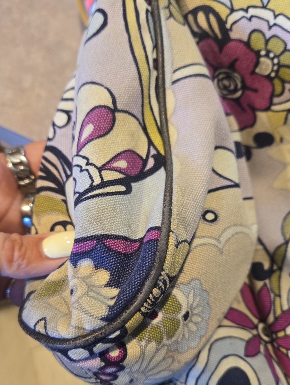 Brighton Multi-Color Design Print Shoulder Bag - Picture 13 of 15